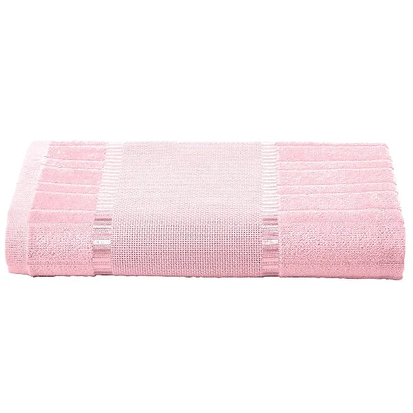 Toalha de Rosto Dohler Velour Bordar Bella 50x80 Rosa