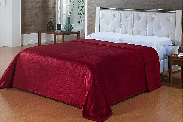 Cobertor Niazitex Toque de Seda Nc 150x220 Vinho