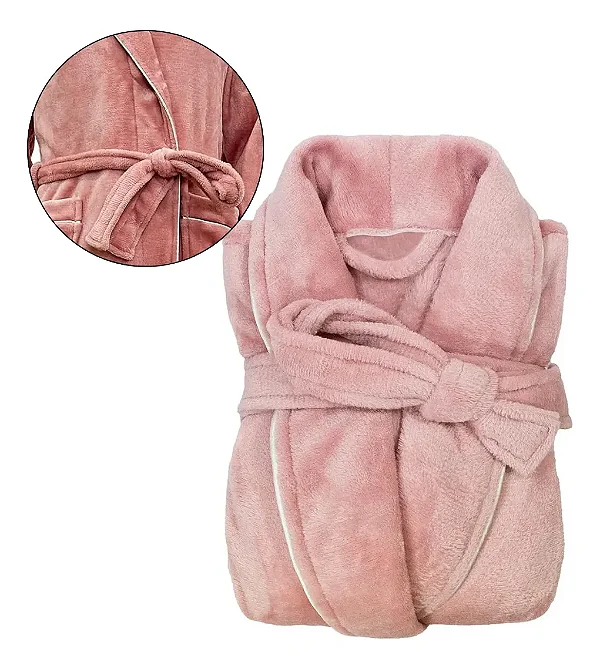 Roupão Camesa Neo Velour M Rose