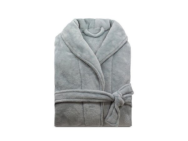 Roupão Camesa Neo Velour Tam G cor Cinza