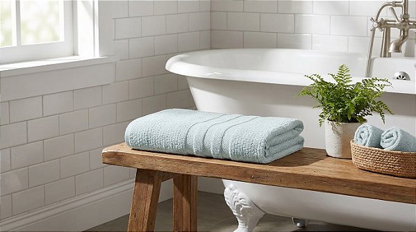 Toalha De Banho Jacquard Buddemeyer Vanilla Extra Soft 90X150 Verde 1184