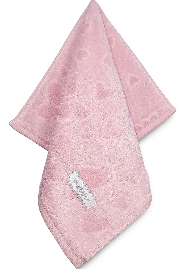 Toalha de Lavabo Dohler Velour Jacquard Romance Liso 30x45 11561