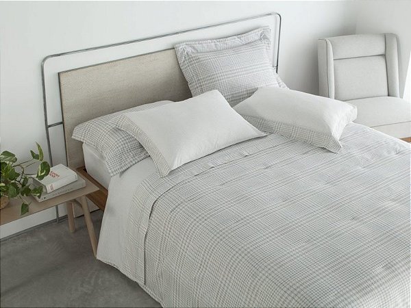 Jogo de Cama Buddemeyer Gran Percalle Castillo Casal 4 Peças 200 Fios Dobra Feita