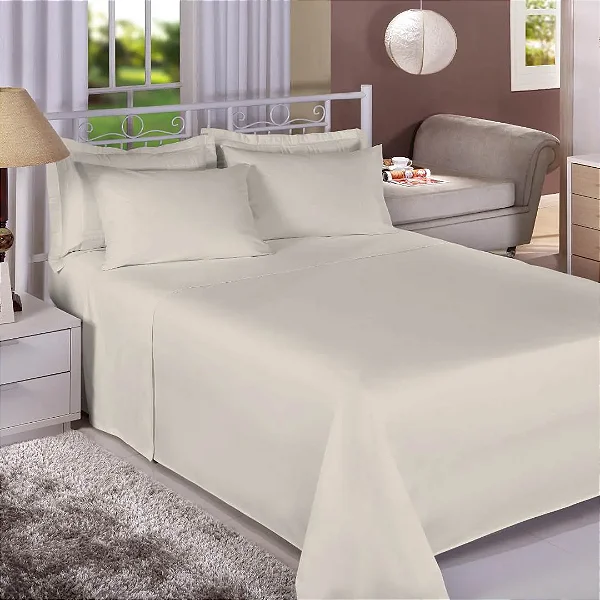 Jogo de Cama Estamparia Premium Linea 180 Fios Solteiro 7892 Cinza 3pcs