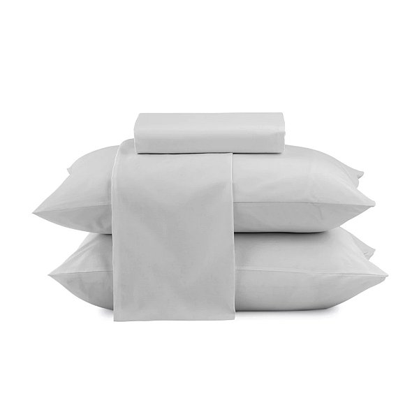 Jogo de Cama Camesa Loft King 260x280 Branco 4Pcs