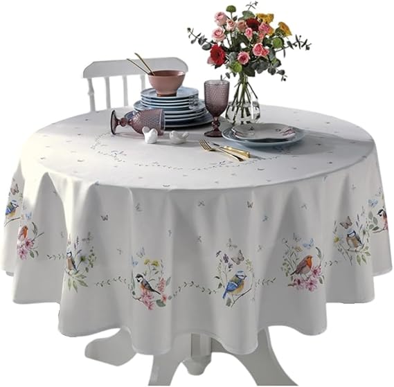 Toalha Mesa Dohler Clean Renova Estampado Digital 180 Redonda Jardim