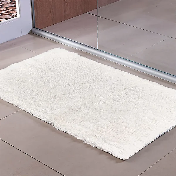 Tapete Niazitex Banheiro Edinburgo 50x90 Branco