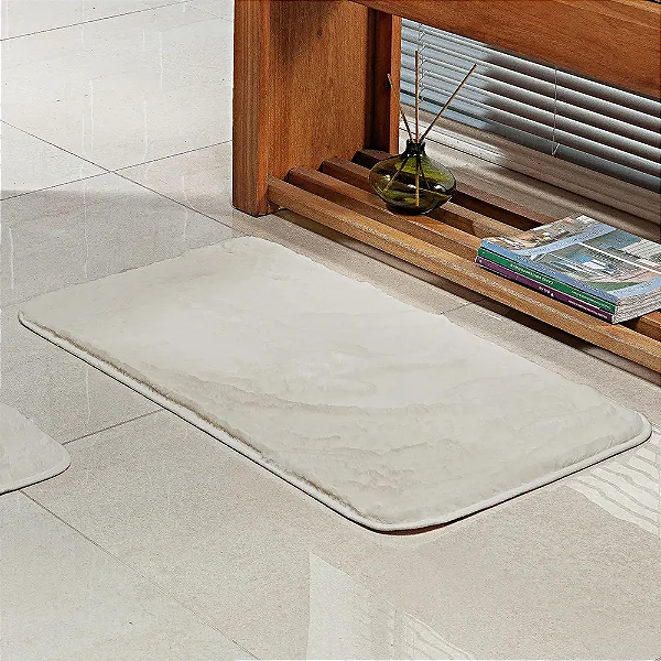 Tapete Niazitex Banheiro Bangor 45x75 Marfim