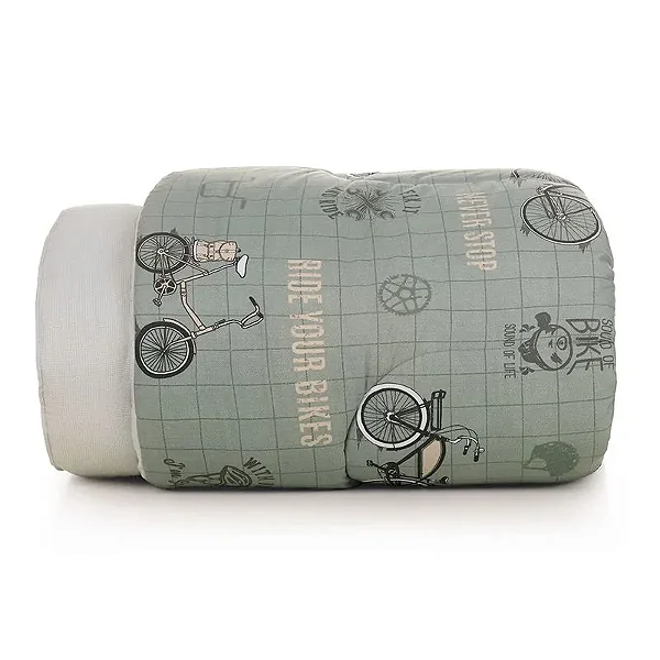 Edredom Karsten Bike Estampado 180x250 Solteiro