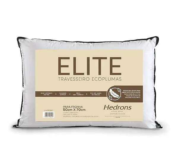 Travesseiro Hedrons Elite 50x70 Branco