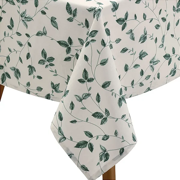 Toalha Mesa Dolhlër Clean Athenas Estampa 140X140 Botanica 01