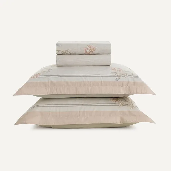 Jogo de Cama Amber Casal 200 Fios 100% Algodão 4 Peças