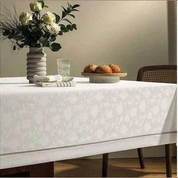 Toalha Mesa Karsten Antoni 165X220 Branco