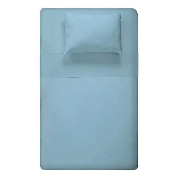 Jogo De Cama Estamparia Premium Plus Solteiro Des 7826 Azul 100%Algodão 3 Peças