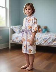 Roupão Lepper Felpudo Infantil Quimono Estampado Capy Happy P