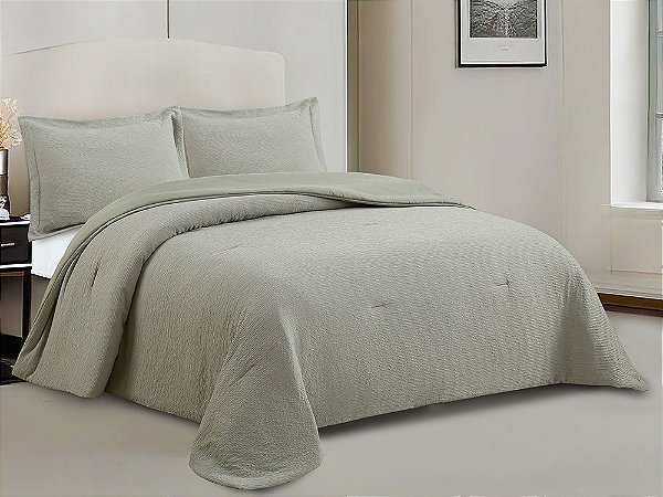 Kit Colcha Camesa Neo Checks King 280X260 Fendi 3 Peças