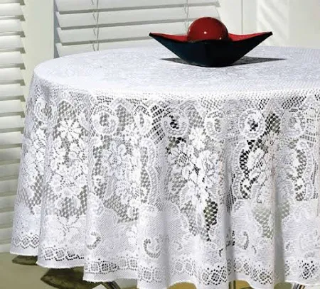 Toalha Mesa Beija Flor Renda 160 Redonda Bege