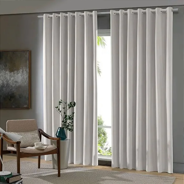 Cortina Bella Janela Blackout Tecido 540X270 Comfort Natural