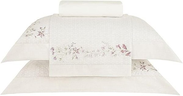 Jogo Cama Buddemeyer Gran Percalle Manilla Queen 200 Fios 100% Algodao 4 Peças