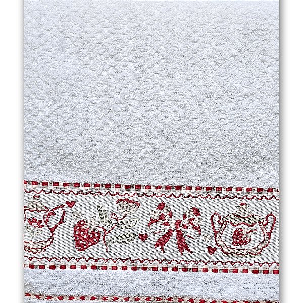 Pano Copa Döhler Felpudo Jacquard Vida Liso 45X70 8457 Branco