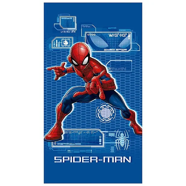 Toalha Banho Dolher Velour Estampada Licenciado 70X130 Spiderman 07