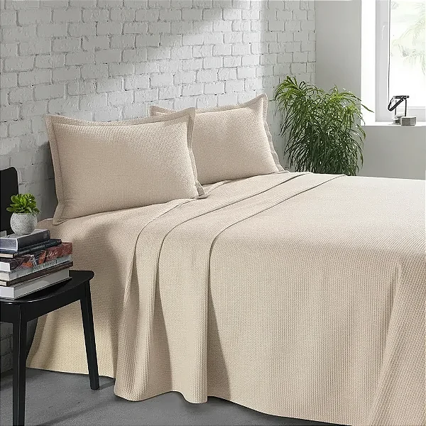 Kit Colcha Dohler Piquet Queen 3 Peças 240X250 10835 100% Algodão