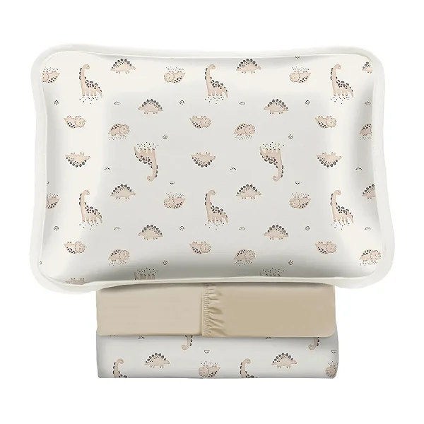 Jogo Cama Sul Brasil Vivald Baby 3 Peças Dino Land 100% Algodão