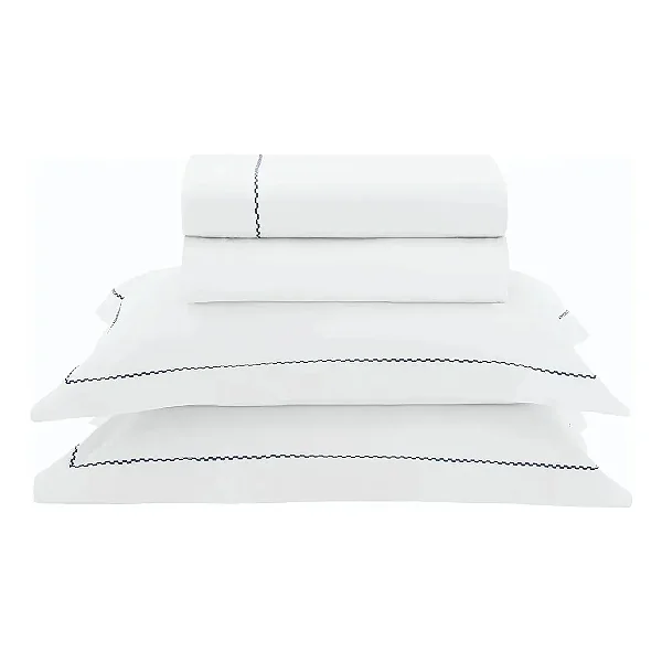 Jogo de Cama Camesa Neo 300 Fios Bordado Sublime Casal Branco 4 Peças