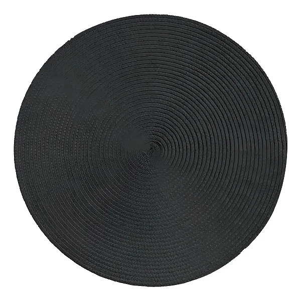 Lugar Americano Jolitex Essencial Redondo 38cm Preto
