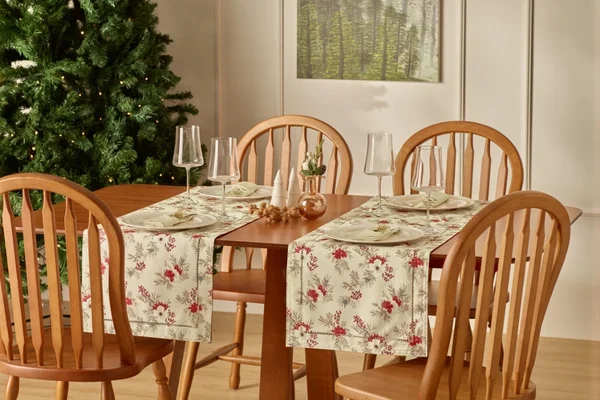 Trilho de Mesa Appel 40x180 Glamour Festire Bordo