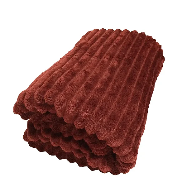 Peseira Niazitex para Cama Flannel Corduroy King 250x80 Terracota