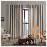 Cortina  Bella Janela Rustica Niger 420X270 Areia
