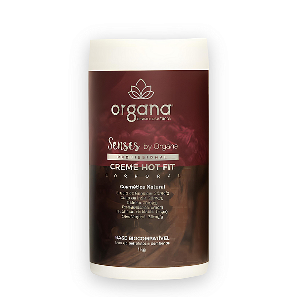 Creme Para Massagens Organa Senses Hot Fit