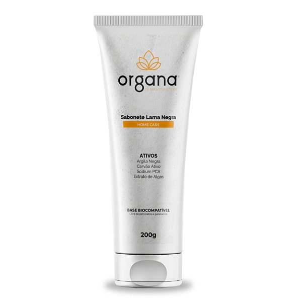 Sabonete Facial Organa Home Care Lama Negra 200g