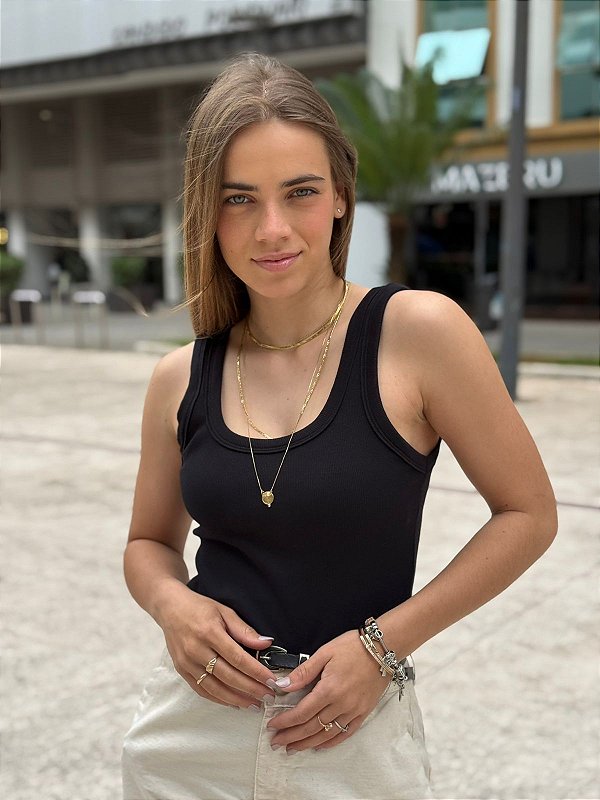 Regata Canelada PREMIUM Preta