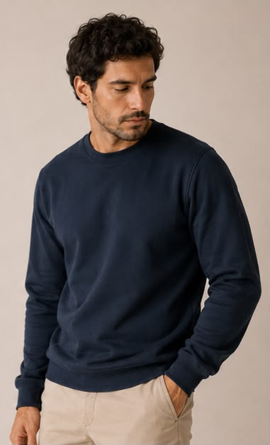 moletom masculino 3 cabos azul marinho
