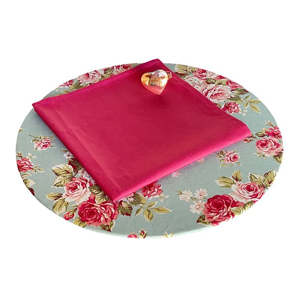 GUARDANAPO ROSA CHICLETE LISO
