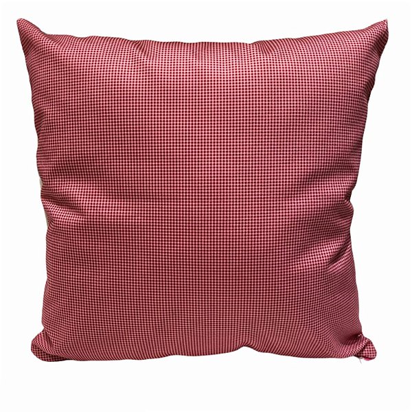 CAPA DE ALMOFADA XADREZ ROSA
