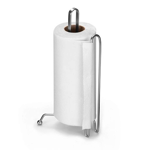 SUPORTE PARA ROLO DE PAPEL TOALHA CROMO FOSCO