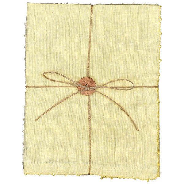 JOGO AMERICANO MITAGE AMARELO DE ALGODÃO 2 PEÇAS