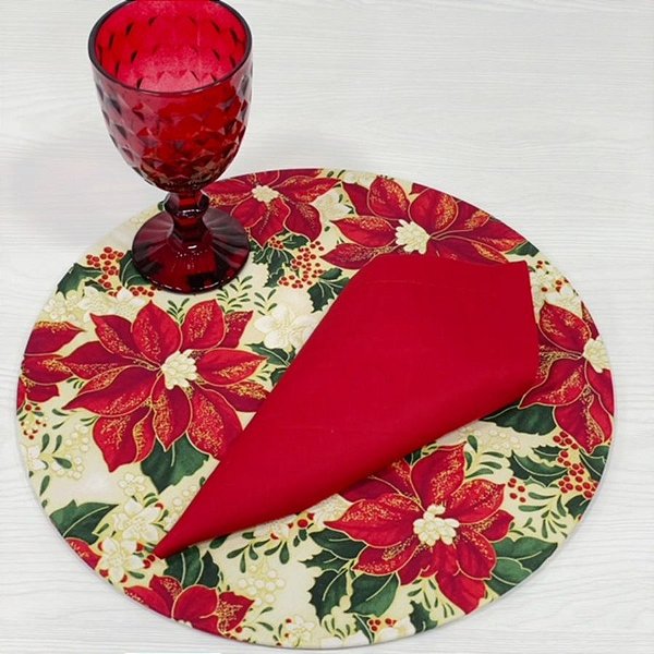 CAPA AMERICANO FLORES VERMELHAS E DOURADA