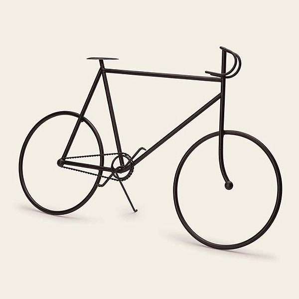 ESCULTURA BICICLETA EM METAL