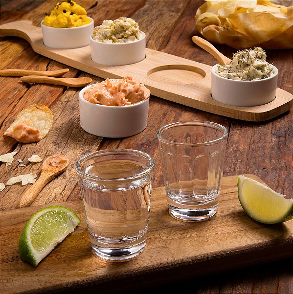 CONJUNTO 6 COPOS PARA SHOT DE VIDRO FACES