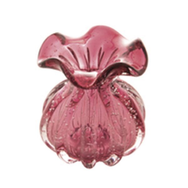 VASO DE MURANO TROUXINHA ROSA 12CM