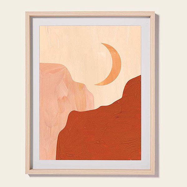QUADRO LUA EM MDF