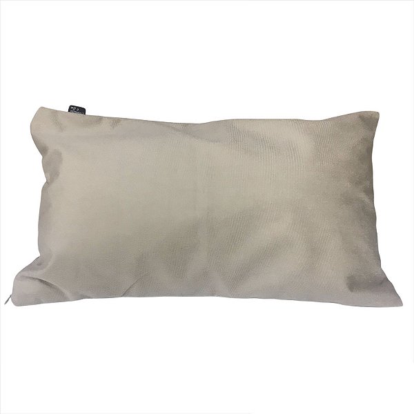 CAPA DE ALMOFADA BAGUETE VELUDO BEGE