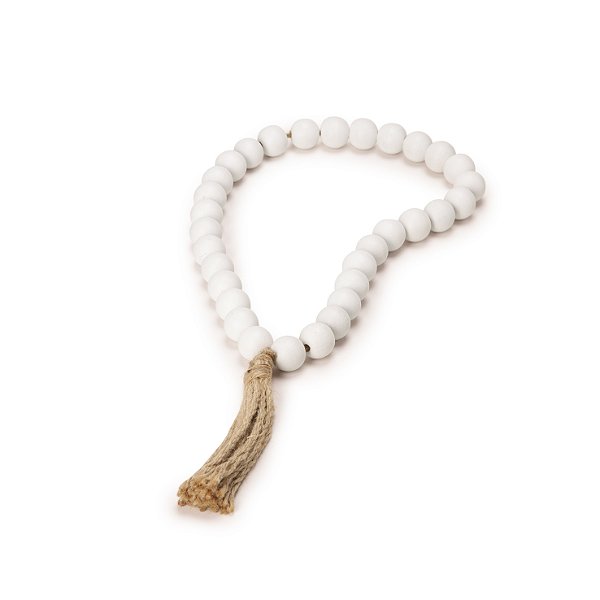 COLAR DECORATIVO EM MADEIRA BRANCO