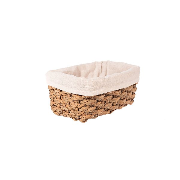 CESTO FIBRA NATURAL COM FORRO CHAFF M