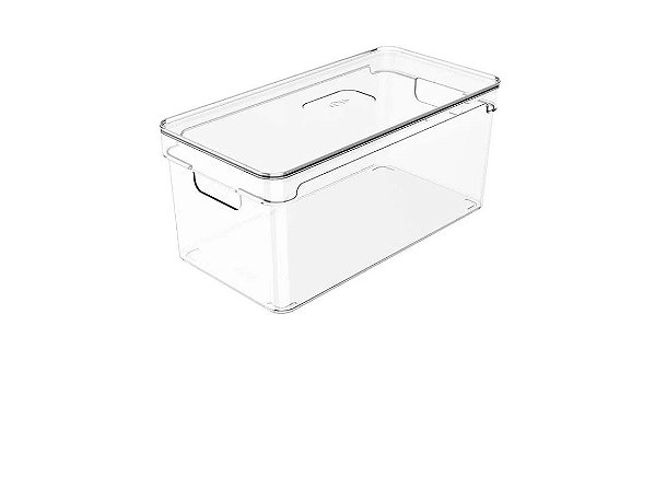 ORGANIZADOR CLEAR 30X15X13CM COM TAMPA
