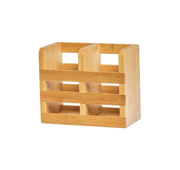 PORTA TALHER E  UTENSÍLIOS DE BAMBU